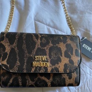 Steve Madden Leopard Print Cross Body Handbag